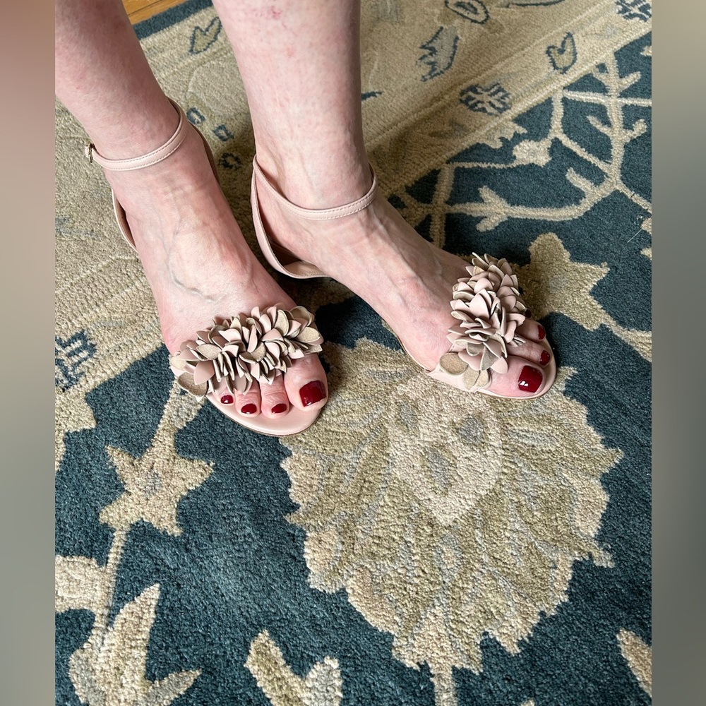 L.K. Bennett ruffle sandal unworn NWT